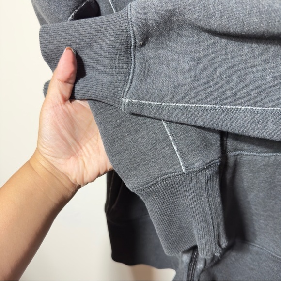 Aritzia TNA CozyAf Zipup Hoodie Gray Women Size S - Picture 4 of 10